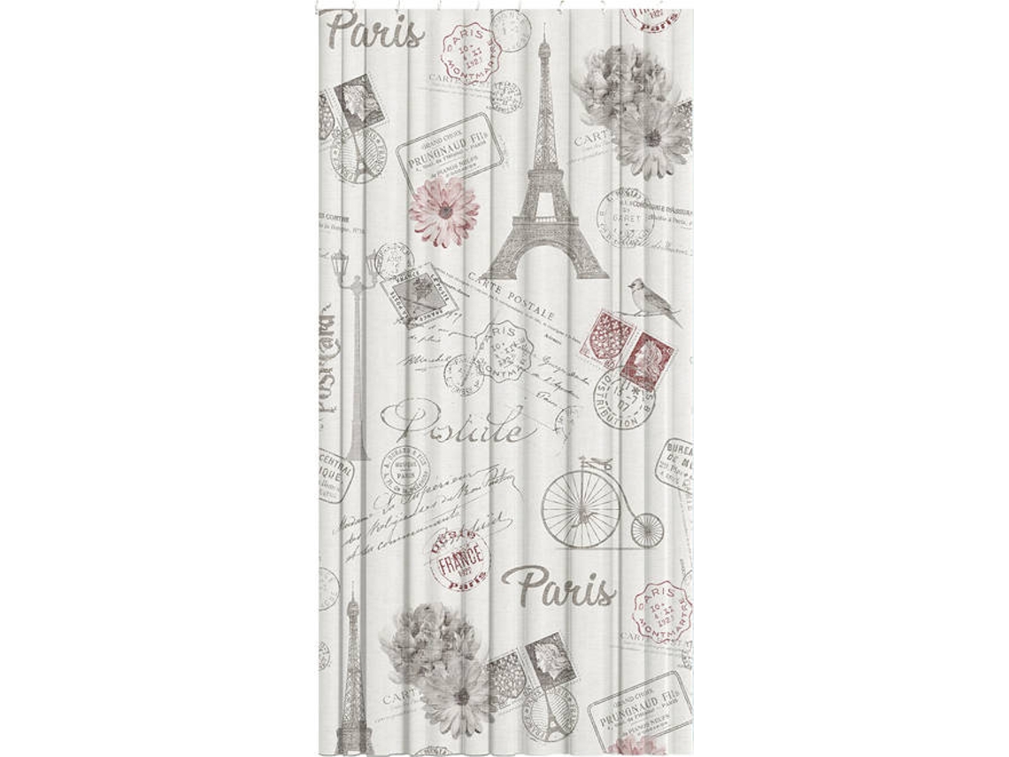 Cortina De Baño París Poliéster 220X200