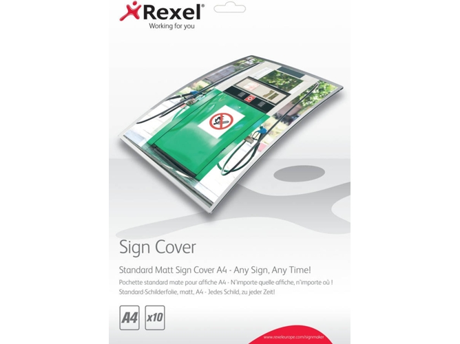 Fundas de Plastificar REXEL 2104252 Transparente (10 un - A4)