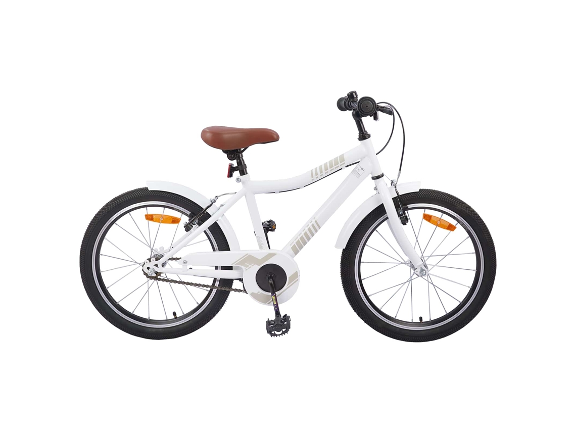 Bicicleta infantil Vidaxl de acero blanco (137 x 54 x 79 cm)