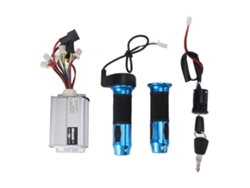 Vlrla-controlador De Velocidad De Motor Brushless 48v 1000w Con Interruptor De Encendido Y Mando De Giro Azul Para Bicicleta Eléctrica