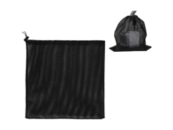 Bolsa de filtro reutilizable para bomba de agua, malla industrial, 45x45 cm, negra, para piscinas y estanques.