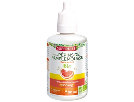 Extracto de Semilla de Pomelo Concentrado 1600 Mg Orgánico 50 Ml SUPERDIET