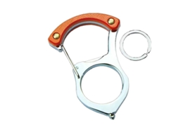 Llavero Portátil De Autodefensa Con Gancho Multifuncional Para Llaves De Coche Y Collar Para Una Conducción Segura (naranja)