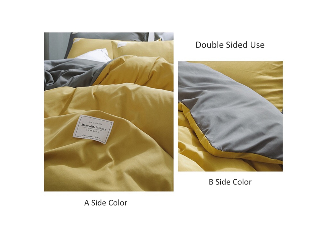 Juego De Ropa De Cama De 4 Piezas: Funda Nórdica, Sábana Y 2 Fundas De Almohada - Poliéster Suave