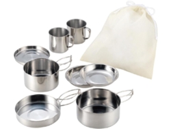 Juego De Utensilios De Cocina De Acero Inoxidable Ligero, Portátil Y Multifuncional Para Acampar.