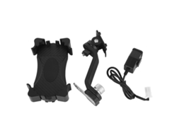 Jinwei-soporte De Teléfono Para Motocicleta Con Cable De Carga Negro Universal Para Navegación Moto