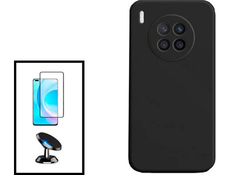 Kit Carcasa + Protector de Pantalla + Soporte Honor 50 Lite GIFT4ME Negro