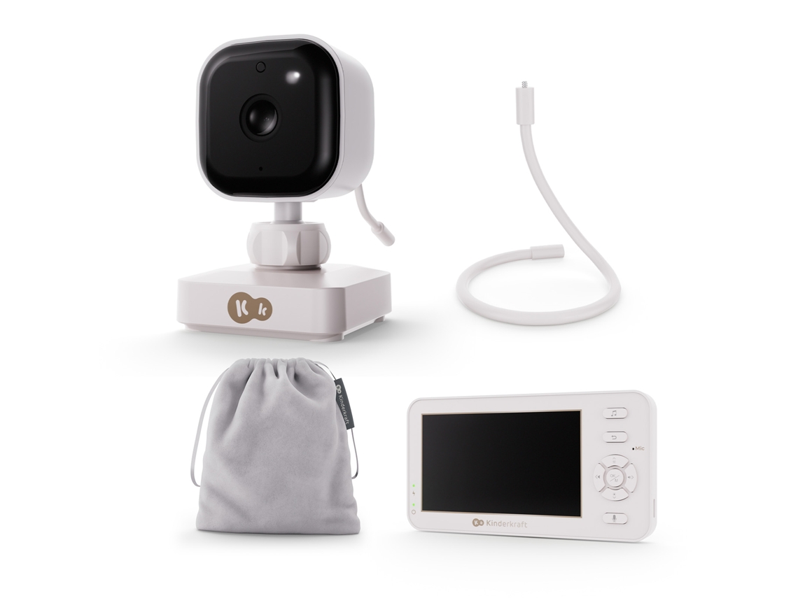 Monitor inalámbrico para bebés, visión nocturna, control de temperatura, micrófono, monitor de viaje para bebés Kinderkraft Niteeye.