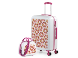 Juego de maletas Happiness Daisies para PC AGATHA RUIZ DE LA PRADA (45x68x26 cm)