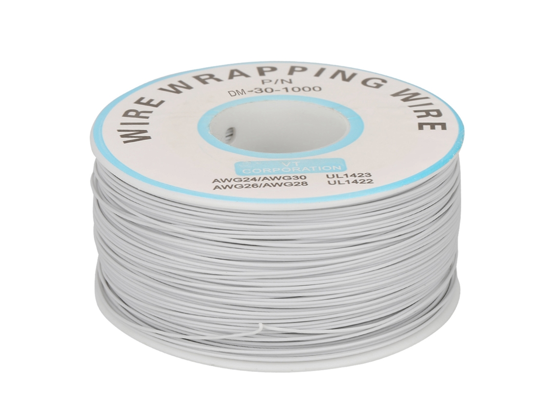 Cable De Cobre Estañado De 30 Awg Y 0,25 Mm De Diámetro, Flexible Y Aislado, Para Electrónica Y Soldadura.