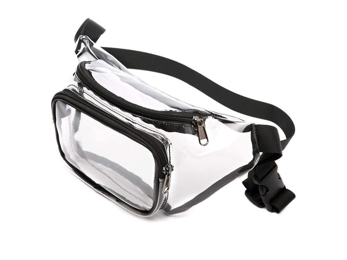 2026-bolsa De Cintura Transparente Impermeable Para Mujer Y Hombre, Viajes, Playa, Eventos Y Conciertos Negro
