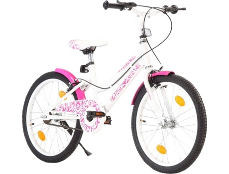 Bicicleta Infantil Vidaxl blanco y rosa edad 6 20
