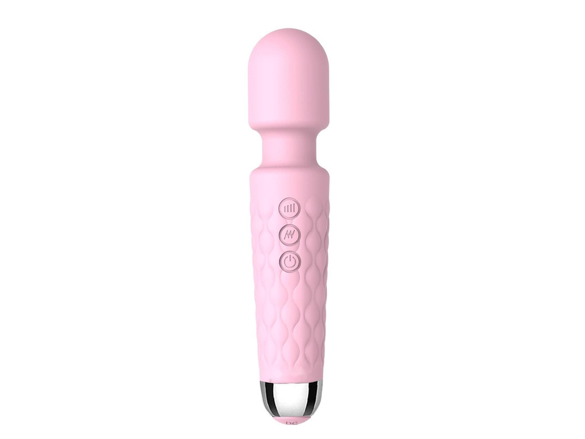 Vibrador De Masaje Recargable De Silicona Multifrecuencia Para Mujer (rosa)