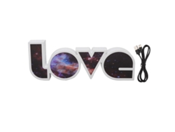 Rebe-letrero De Luz "love" Led Con Usb Y Batería Luz Blanca Decoración Para Cumpleaños Festivales Cielo Estrellado