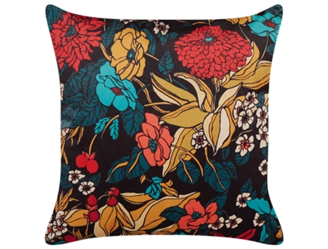 Cojín de terciopelo multicolor 45 x 45 cm BELIANI Protea