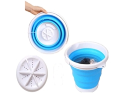 Lavadora ultrasónica plegable, diseño ideal para viajes, lavadora portátil con centrifugadora para una gestión eficiente de la colada.