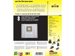 Pack De 8 Bolsas Cilíndricas De Recambio Para Aspirador Rw 19 Tnt