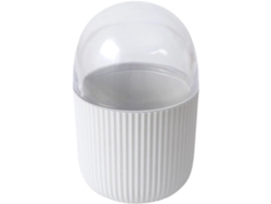 Boîte Rangement Place Coton Tiges Couvercle Blanc Design Moderne Créatif Organisation Domicile Gain Pour Avec