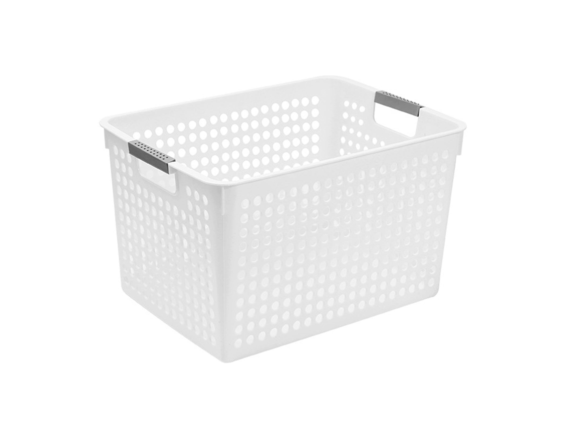 Cesta De Plástico Para Almacenamiento, Organizador De Juguetes Y Aperitivos Para Escritorio, Caja De Almacenamiento Con Asa Para Despensa, Cocina, Ar