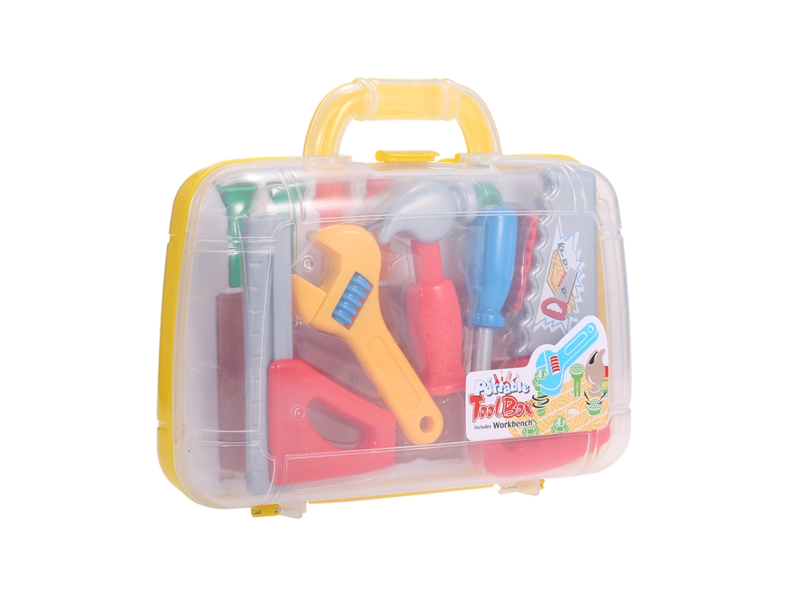 Kit De Herramientas Con Estuche Portátil, Juguetes De Plástico Para Niños, Regalo Portátil, De 3 A 6 Años.