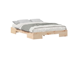 Maison Exclusive - Estructura De Cama Marrón 160 X 200 Cm