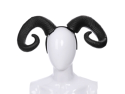 Diadema De Cuernos De Oveja Diablo Demonio Para Halloween Disfraz Cosplay Accesorios De Foto