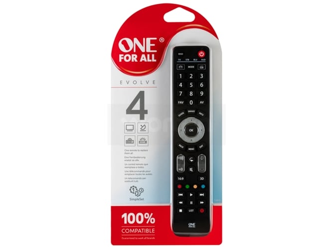 Mando TV ONE FOR ALL 4 en 1 URC 7145 (Universal)