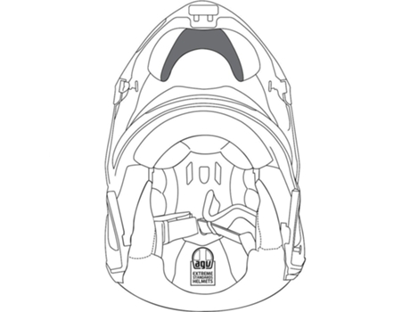 Protección de Casco AGV Sportmodular Wind Protector