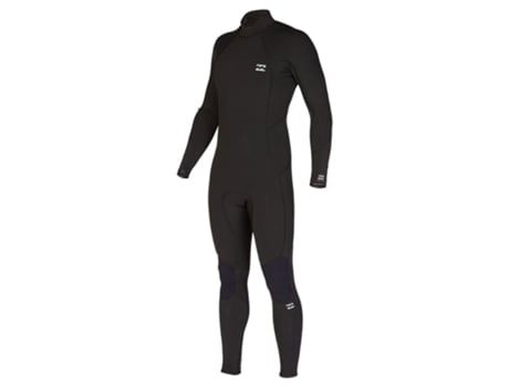 Terno de Neoprene Manga Longa com Zíper Nas Costas 5/4 Mm Absolute Preto Lsbillabong