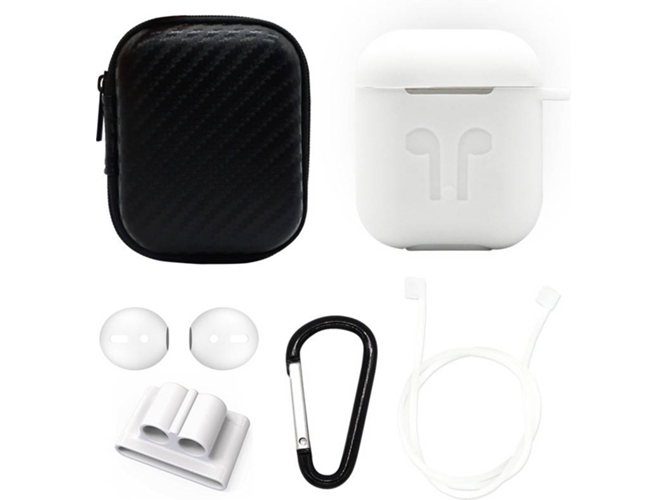Funda WISETONY 5052439394712 (Para AirPods - Blanco)