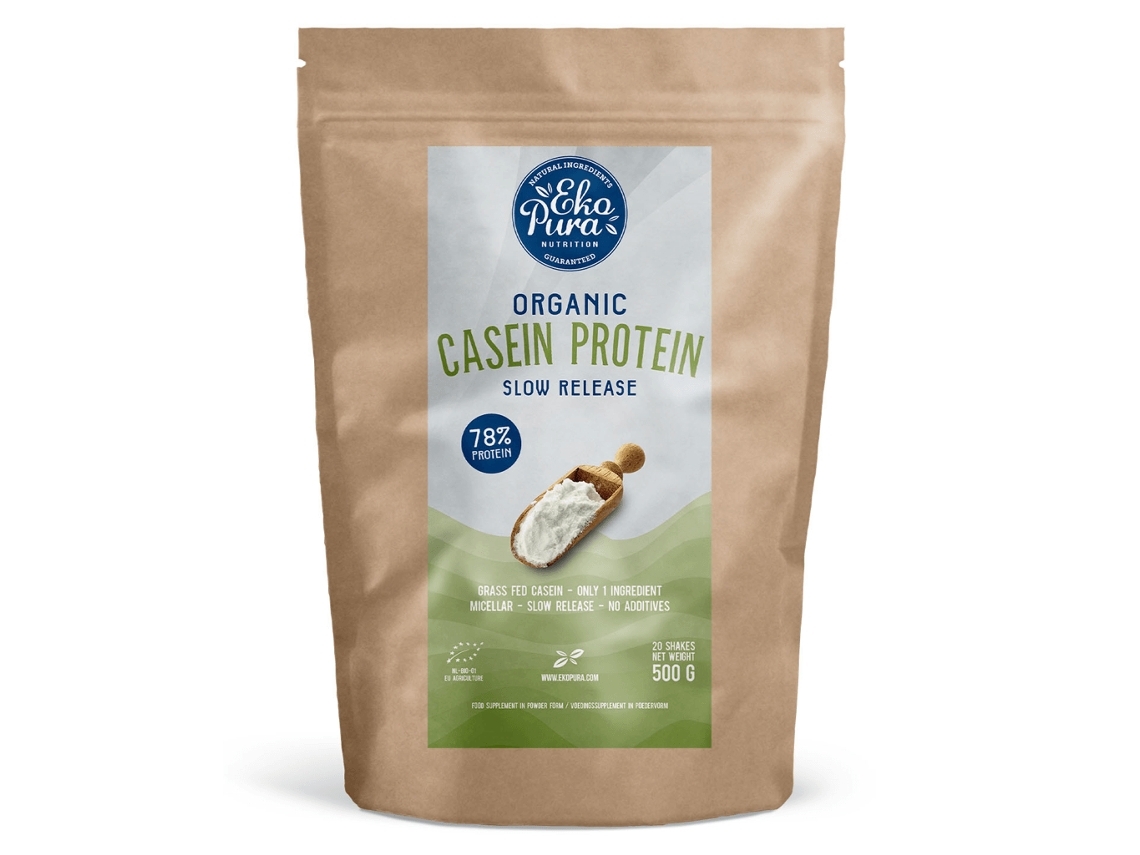 Caseína Organico (78 % Proteína, 500 G) - Ekopura