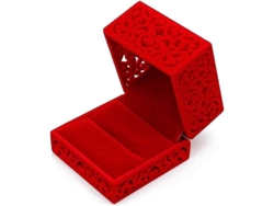 Caja Cuadrada Hueca De Terciopelo Para Anillos, Ideal Para Bodas Y Otras Ocasiones Especiales.