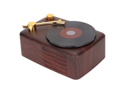 Mini Altavoz Bluetooth Con Diseño Retro De Tocadiscos De Vinilo, Carga Usb, Estéreo Portátil Para Coche, Ordenador Portátil Y Teléfono Móvil.