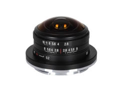 Lente ojo de pez circular LAOWA 4 mm f/2.8 compatible con Fuji X