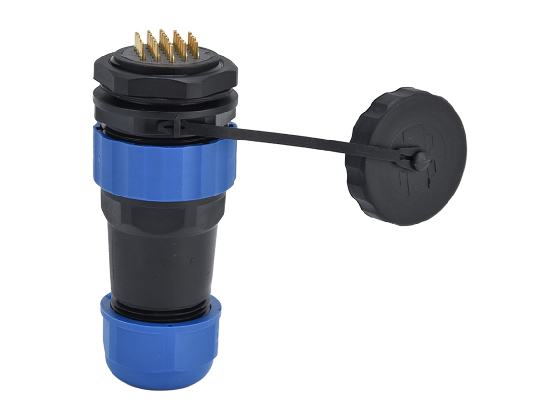 Yncm2026-conector Impermeable Ip68 Chapa Posterior 5a Socket De Aviación Para Cable Sp28