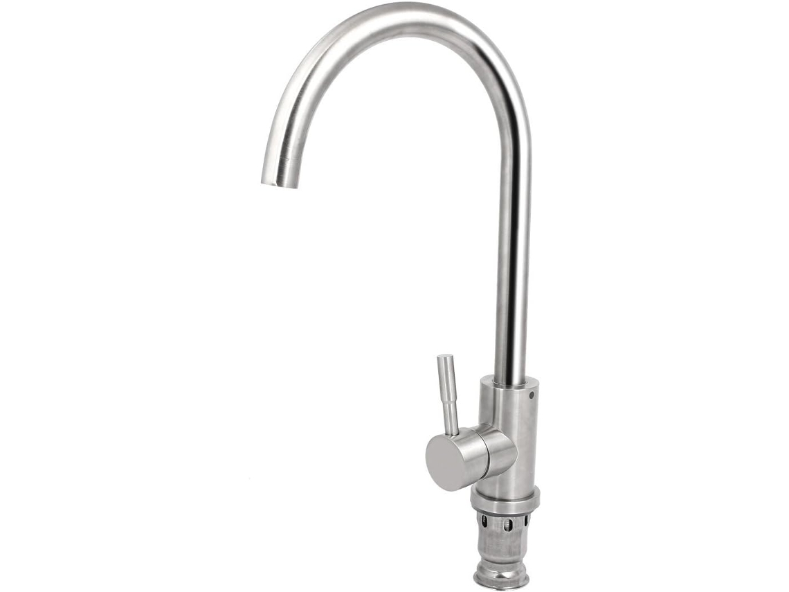 Juego De Grifo Monomando Giratorio De Acero Inoxidable 304 Para Baño Y Cocina