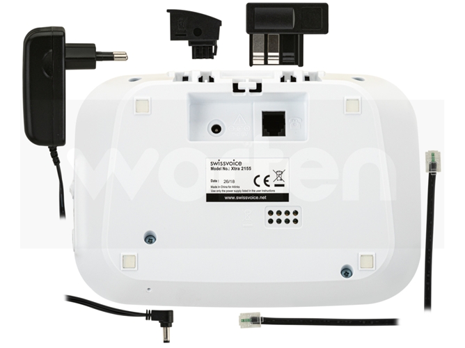 Teléfono Inalámbrico SWISSVOICE Xtra 2155 Blanco