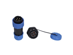 Conector Impermeable Ip68, Toma De Aviación De 250 V Con Tuerca Trasera, Lp20 Para Cables.