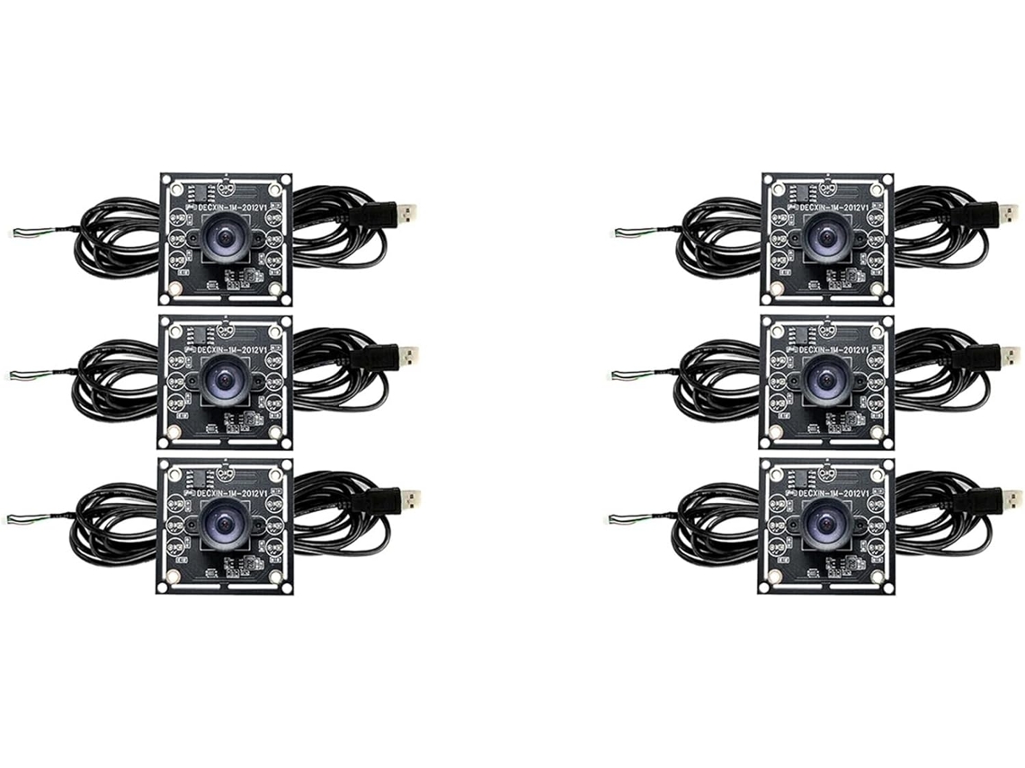 Cámara Ov9732 De 6 Módulos, 100 Grados, 1 Mp, 1280 X 720, Controlador Usb Gratuito.