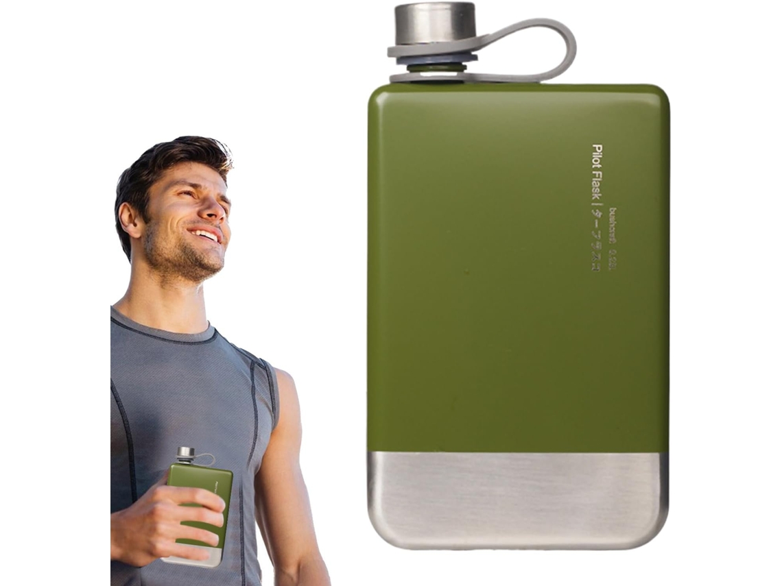 Botellas de agua sin gas de tamaño viaje con superficie de acero inoxidable | Tapa compacta e impermeable Gokoco