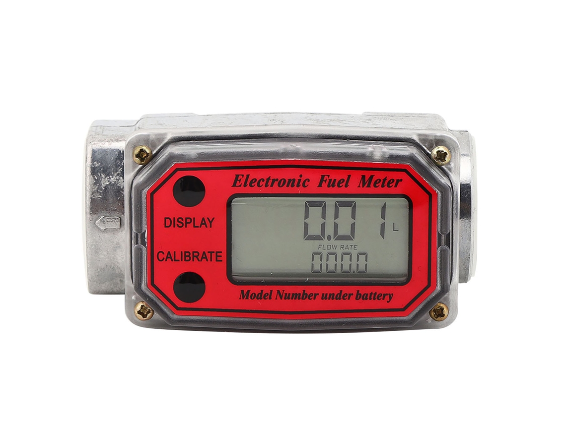 Caudalímetro digital de turbina para diésel, 10-200 L, 1'' NPT, con pantalla de alta definición | Sin marca