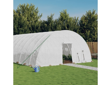 Invernadero VIDAXL con Estructura de Acero Blanco 120 m² 20x6x2.85 m