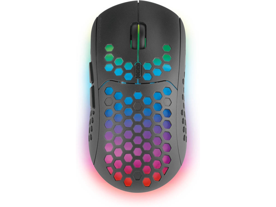 Ratón MARS GAMING MMW3 (Inalámbrico - 3200 dpi - Negro)