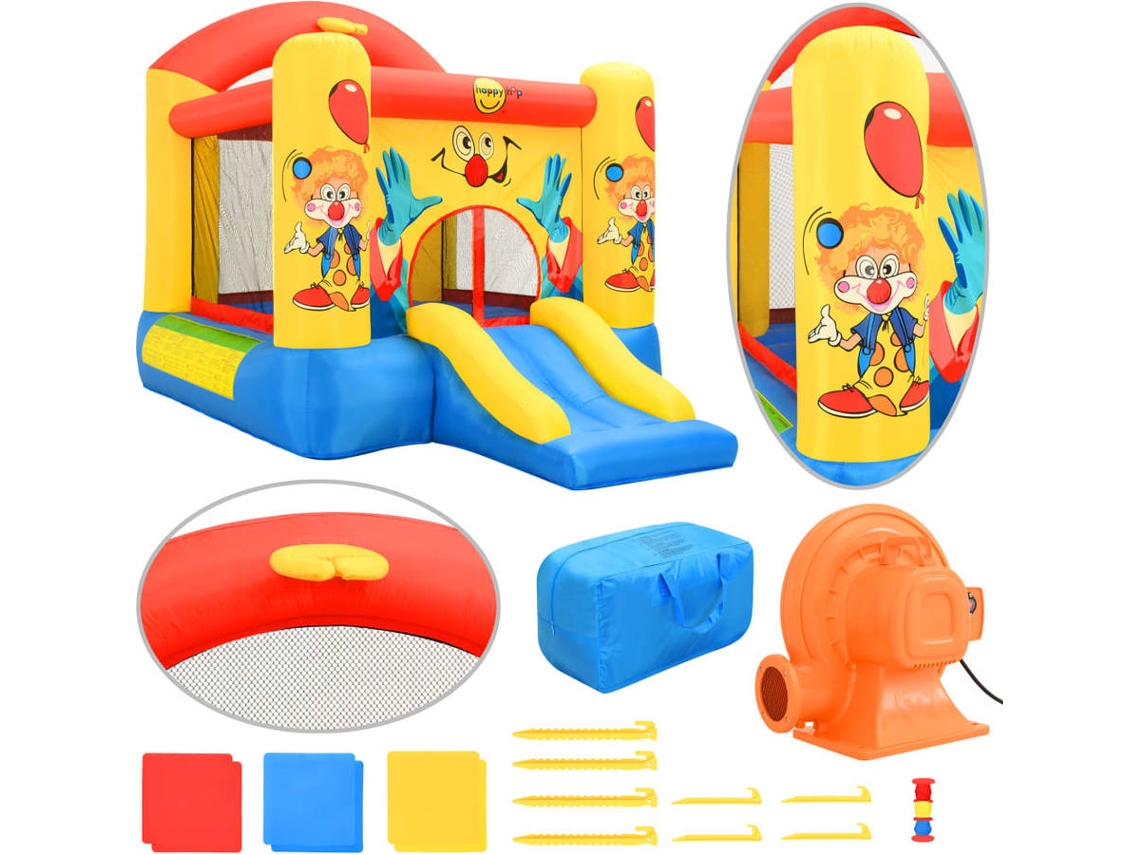 Happy Hop Castillo hinchable con tobogán 330x230x230 cm PVC