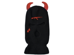Rebe-máscara Facial Balaclava De Punto Con Cuernos Para Invierno, Resistente Al Viento, Transpirable, Ideal Para Esquí, Ciclismo Y Running, Unisex