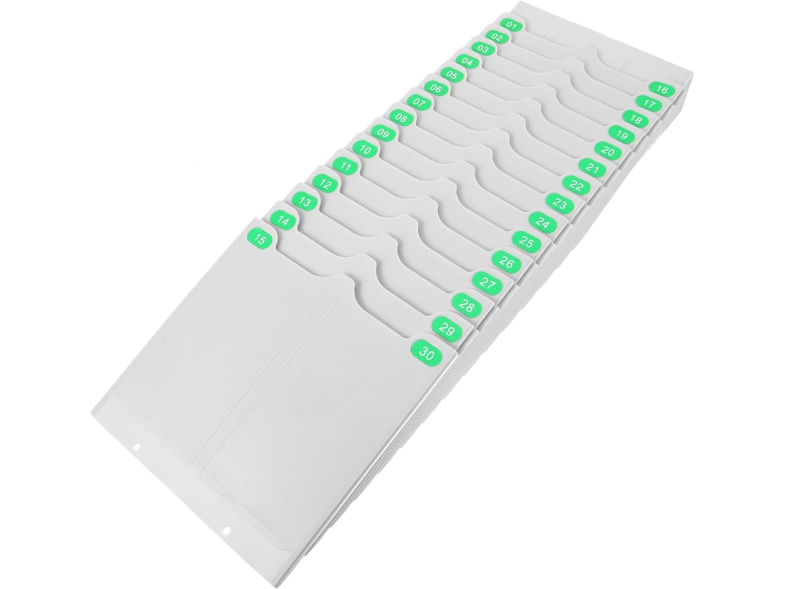 Soporte De Pared Extensible Para Tarjetas De Control Horario Con Ranuras Para Tarjetas.