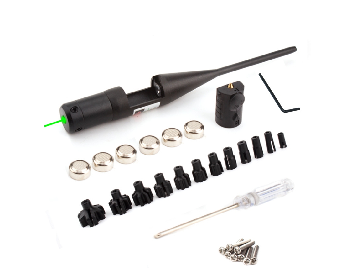 Calibrador Láser CHRUI Calibrador Láser No Giratorio Con 12 Adaptadores Ajustables Luz Verde