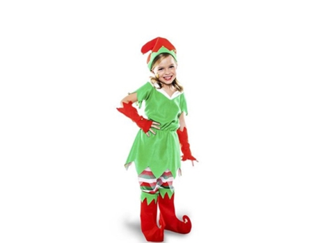 Disfraz de Niña CRAZY THE PARTY Elfa Do Papá Noel (10-12 años)