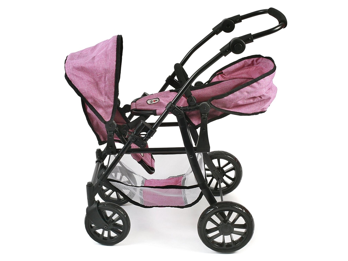 Carro Muñecas Grandes 90cm Bayer Chic 2000 691 25 Twinny Tandem