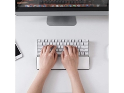 Reposamuñecas Para Teclado 2025, 61 Teclas, Compacto 60%, Para Pc De Escritorio, Gaming, Mac Y Portátil, Blanco.